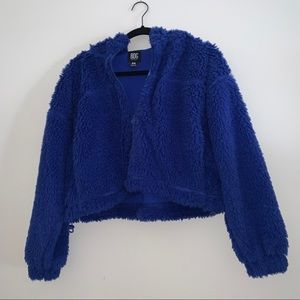 bdg full zip cropped jacket